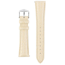 Load image into Gallery viewer, Hirsch ARISTOCRAT Crocodile Embossed Leather Watch Strap BEIGE