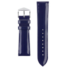 Load image into Gallery viewer, Hirsch DIVA Glossy Blue Ladies Leather Watch Strap