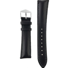 Load image into Gallery viewer, Hirsch KENT Textured Natural Leather Watch Strap in BLACK