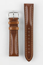 Load image into Gallery viewer, Hirsch LUCCA Tuscan Leather Watch Strap in GOLD BROWN