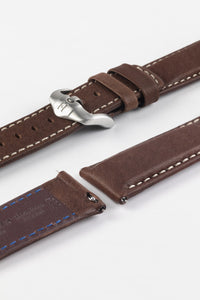 Hirsch MARINER Brown Water-Resistant Leather Watch Strap 20 mm