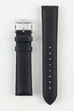 Load image into Gallery viewer, Hirsch MERINO Nappa Leather Black Watch Strap