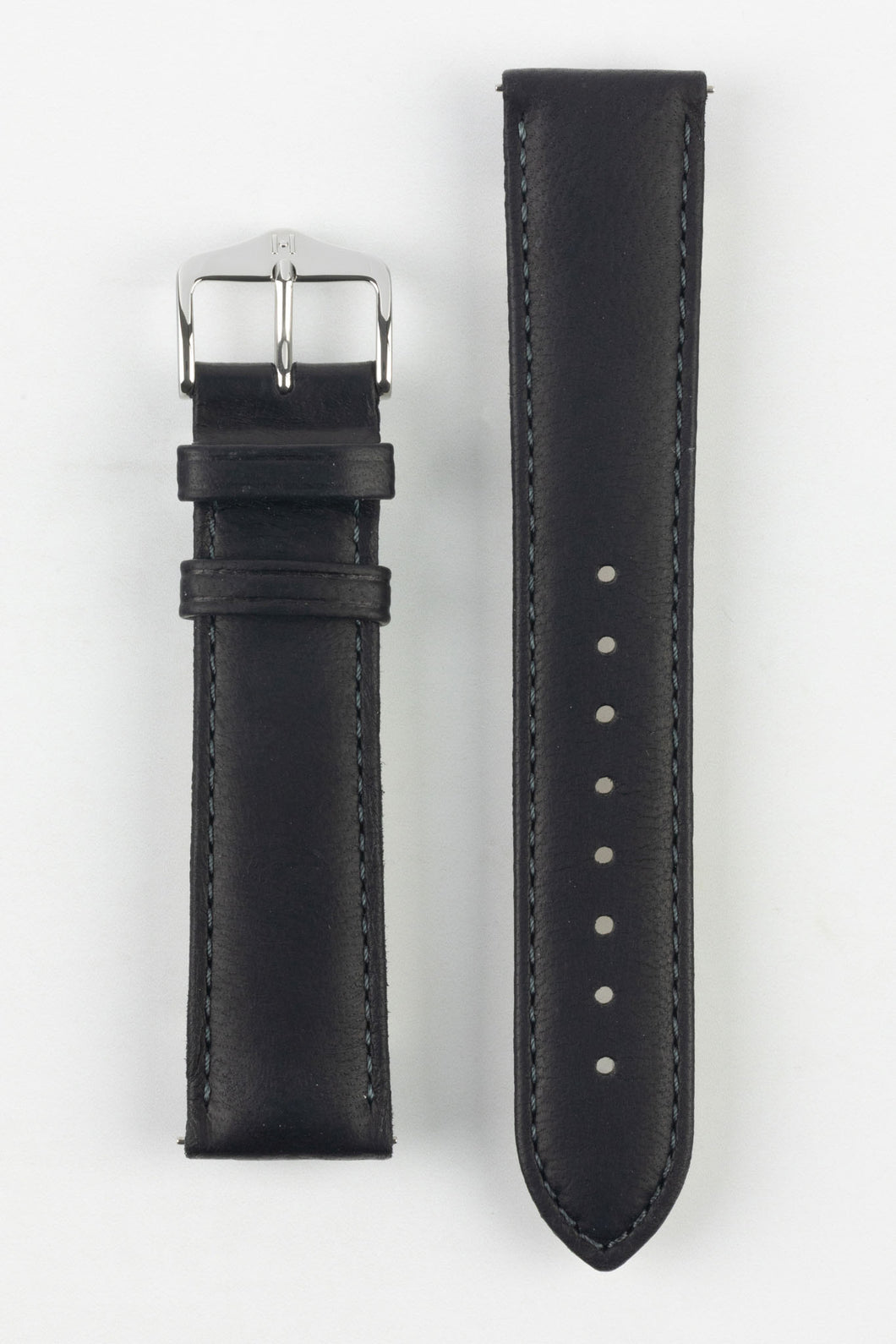 Hirsch MERINO Nappa Leather Black Watch Strap