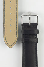 Load image into Gallery viewer, Hirsch MERINO Nappa Leather Black Watch Strap