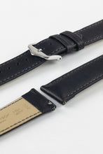 Load image into Gallery viewer, Hirsch MERINO Nappa Leather Black Watch Strap