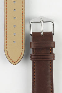 Hirsch MERINO Nappa Leather Gold Brown Watch Strap