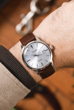 Load image into Gallery viewer, Hirsch MERINO Nappa Leather Gold Brown Watch Strap