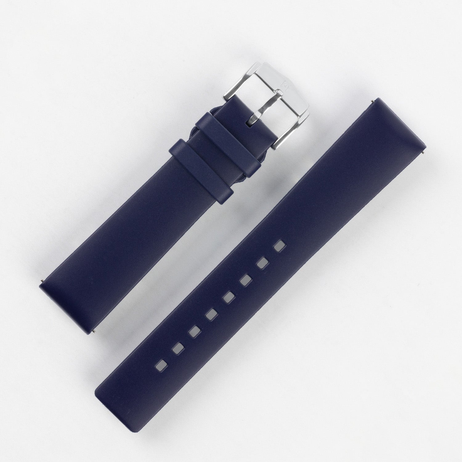 Hirsch Pure Rubber Watch Strap Pewter and Black – Pewter Black