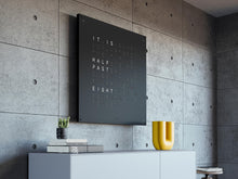 Load image into Gallery viewer, QLOCKTWO EARTH - STEEL SERIES - BLACK PEPPER - Pewter &amp; Black