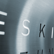 Load image into Gallery viewer, QLOCKTWO EARTH - STEEL SERIES - STAINLESS STEEL - Pewter &amp; Black