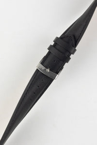 Morellato GRAFIC  Italian leather watch Strap BLACK 20mm