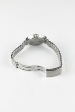 Load image into Gallery viewer, A perspective shot from the rear showing the watch bracelet with the deployment clasp fully open, revealing the internal folding mechanism.