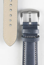 Load image into Gallery viewer, Pebro CADW Padded Vintage Leather Watch Strap in BLUE 20 mm