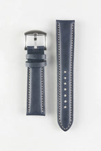 Load image into Gallery viewer, Pebro CADW Padded Vintage Leather Watch Strap in BLUE 20 mm