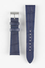Load image into Gallery viewer, Pebro NILE Crocodile-Embossed Calfskin Leather Watch Strap in BLUE