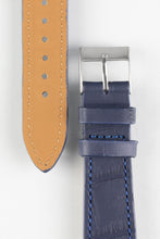 Load image into Gallery viewer, Pebro NILE Crocodile-Embossed Calfskin Leather Watch Strap in BLUE