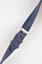 Load image into Gallery viewer, Pebro NILE Crocodile-Embossed Calfskin Leather Watch Strap in BLUE