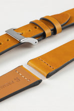 Load image into Gallery viewer, Pebro ARTISAN - Oiled Leather Watch Strap in HONEY YELLOW