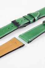 Load image into Gallery viewer, Pebro VIBRANT Genuine Leather Watch Strap in SHAMROCK GREEN
