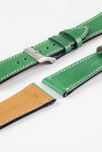 Load image into Gallery viewer, Pebro VIBRANT Genuine Leather Watch Strap in SHAMROCK GREEN