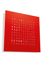 Load image into Gallery viewer, QLOCKTWO EARTH - STEEL SERIES - RED PEPPER - Pewter &amp; Black