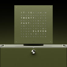 Load image into Gallery viewer, LIMITED EDITION - QLOCKTWO EARTH 45 &amp; STAND - OLIVE GREEN