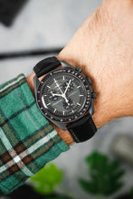 Load image into Gallery viewer, RIOS1931 CHICAGO Shell Cordovan Leather Watch Strap in BLACK