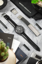 Load image into Gallery viewer, RIOS1931 CHICAGO Shell Cordovan Leather Watch Strap in BLACK