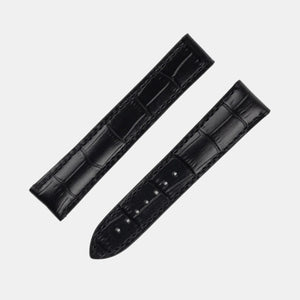 RIOS1931 - ENGINEER Alligator Embossed Leather Watch Strap - BLACK