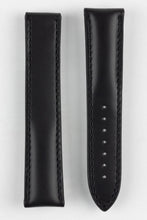 Load image into Gallery viewer, RIOS1931 - ENGINEER Calf Leather Watch Strap for folding clasp  - BLACK - Pewter &amp; Black