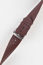Load image into Gallery viewer, RIOS1931 CLASSIC Low-Profile Leather Watch Strap in BURGUNDY