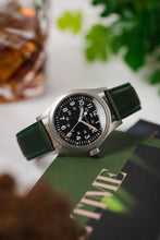 Load image into Gallery viewer, RIOS1931 TOSCANA Square-Padded Calfskin Leather Watch Strap Green