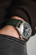Load image into Gallery viewer, RIOS1931 TOSCANA Square-Padded Calfskin Leather Watch Strap Green