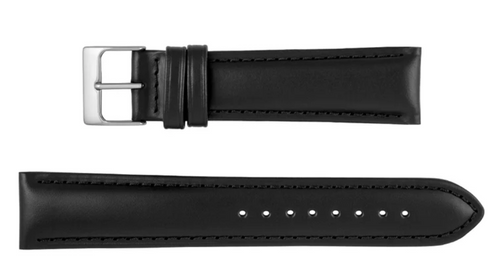 Hadley Roma Italian calf leather black watch Strap 20mm