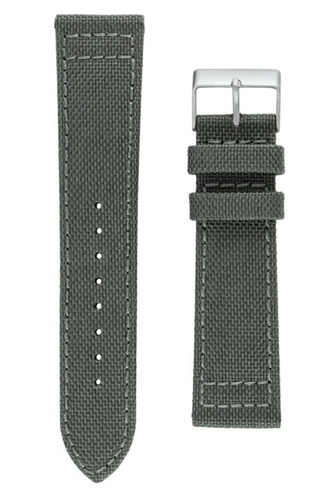 Hadley Roma Grey Cordura Vegan watch Strap 20mm