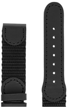 Load image into Gallery viewer, Hadley Roma Black Swiss Army Style Nylon Watch Strap 20mm