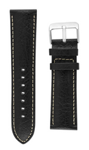 Load image into Gallery viewer, Hadley Roma  Buffalo shrunken grain leather Black watch Strap