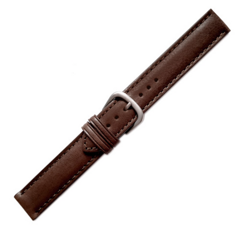 Hadley Roma Brown leather Watch strap 18mm