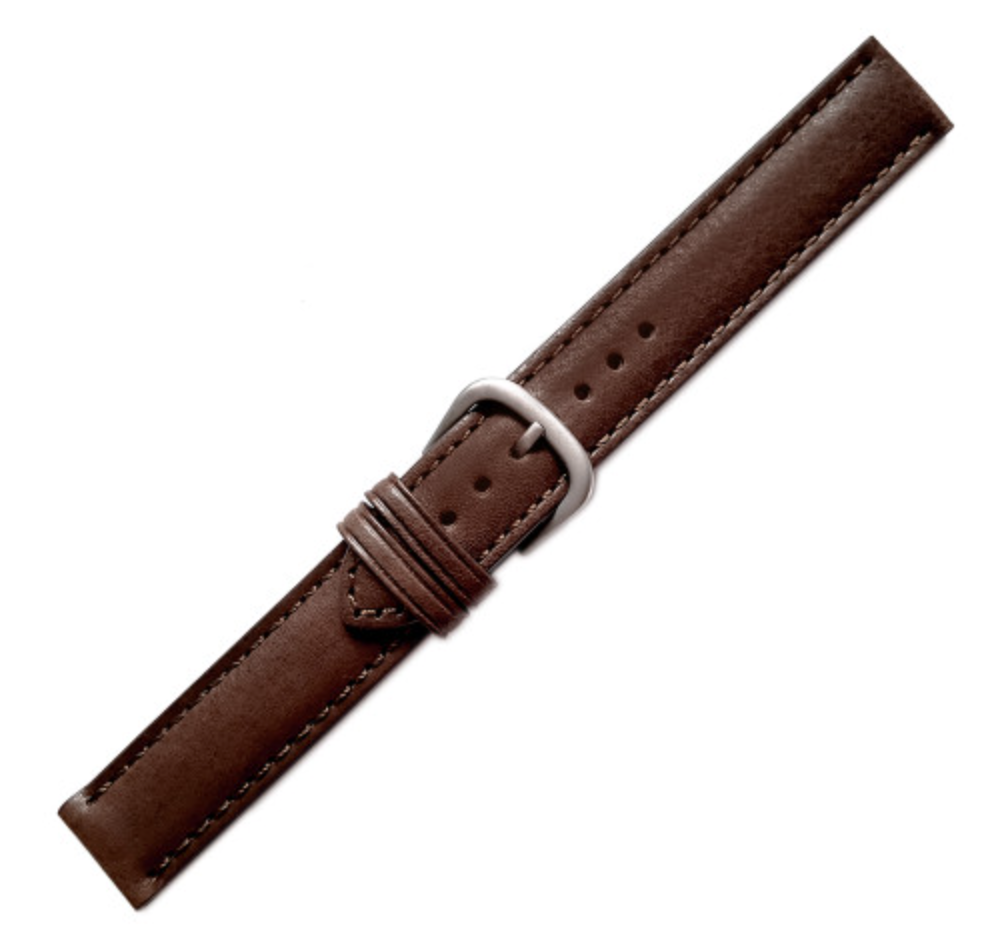 Hadley Roma Brown leather Watch strap 18mm