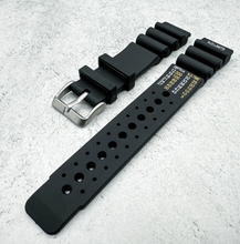 Load image into Gallery viewer, Hadley Roma N.D.Limits Black Citizen Pro- Master Dive watch strap 24mm