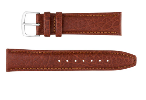 Hadley Roma  Buffalo grain leather Gold Brown watch Strap 20mm