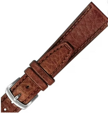 Load image into Gallery viewer, Hadley Roma  Buffalo shrunken grain leather gold brown watch Strap 20mm