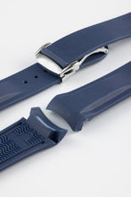 Load image into Gallery viewer, Rubber Strap for Omega X Swatch MoonSwatch - BLUE - Pewter &amp; Black