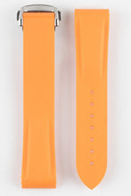Load image into Gallery viewer, Rubber Strap for Omega X Swatch MoonSwatch - ORANGE - Pewter &amp; Black