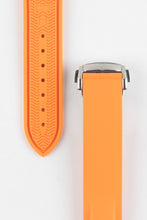 Load image into Gallery viewer, Rubber Strap for Omega X Swatch MoonSwatch - ORANGE - Pewter &amp; Black