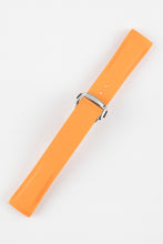 Load image into Gallery viewer, Rubber Strap for Omega X Swatch MoonSwatch - ORANGE - Pewter &amp; Black