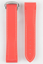 Load image into Gallery viewer, Rubber Strap for Omega X Swatch MoonSwatch - RED with stitching - Pewter &amp; Black