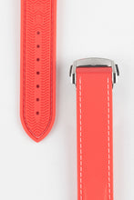 Load image into Gallery viewer, Rubber Strap for Omega X Swatch MoonSwatch - RED with stitching - Pewter &amp; Black