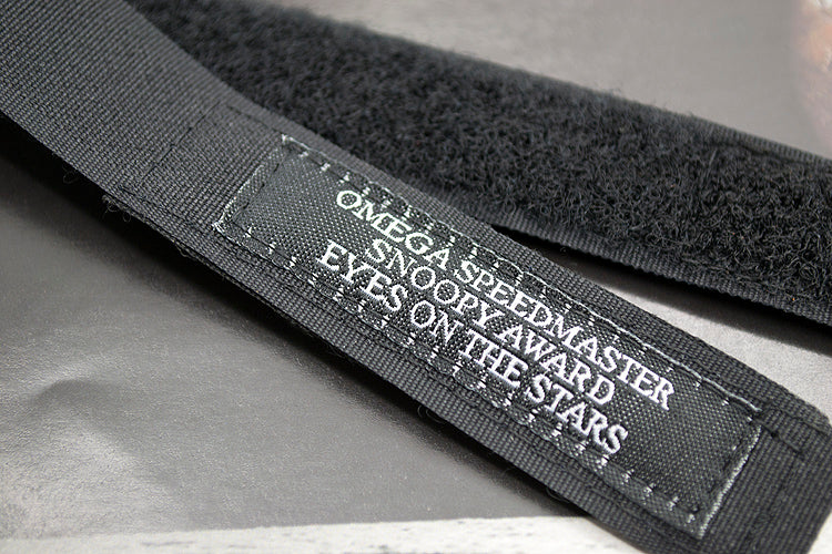 Nylon 'Omega Speedmaster Snoopy Award. Eyes on the Stars' Moonwatch  Strap - BLACK