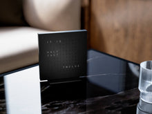 Load image into Gallery viewer, QLOCKTWO EARTH 13.5 : STEEL SERIES - DEEP BLACK - Pewter &amp; Black